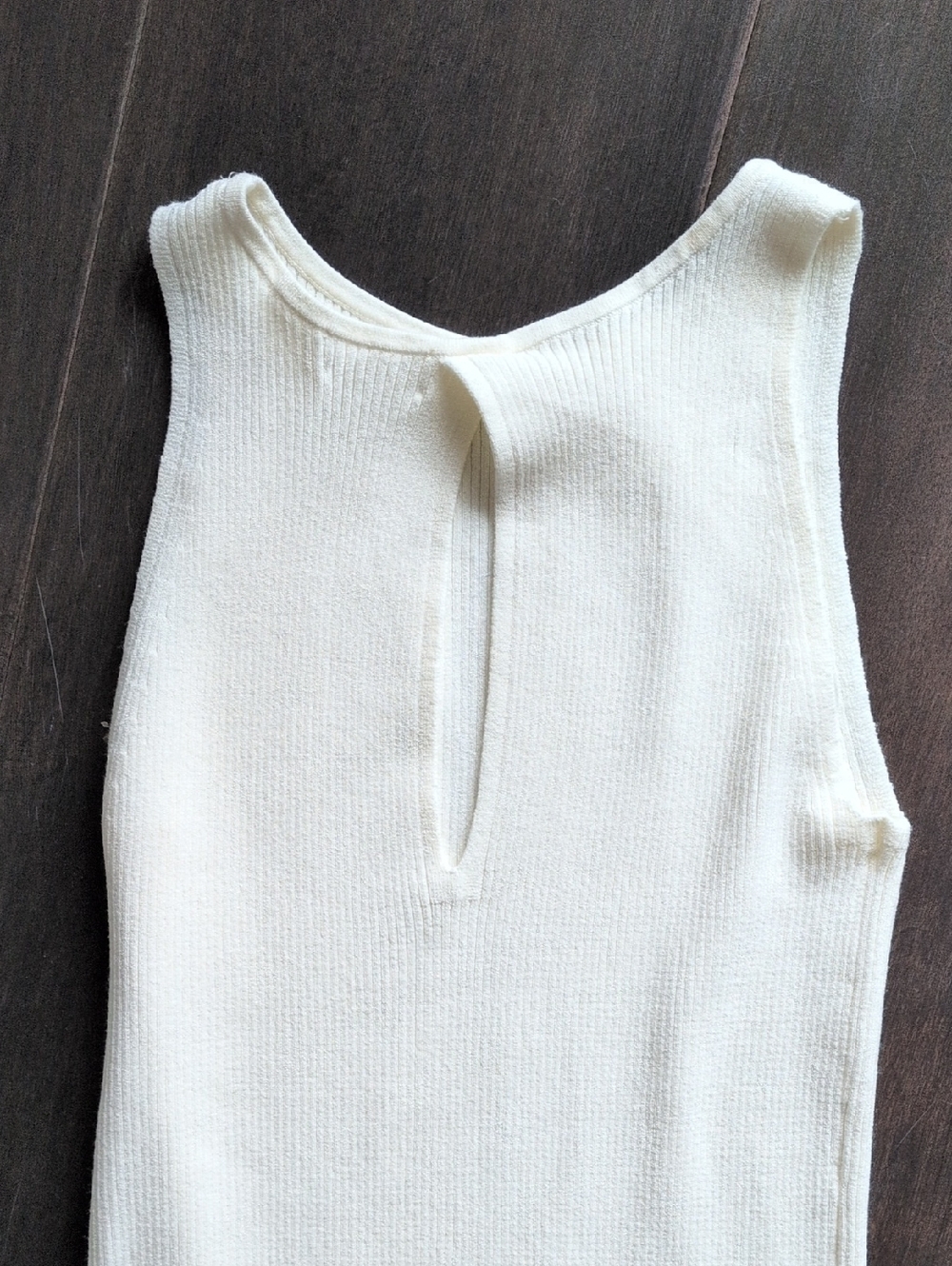 Leith Cream Ribbed Dress - Picture 6 of 6